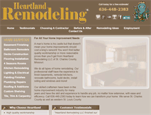 Tablet Screenshot of heartlandremodeling.com
